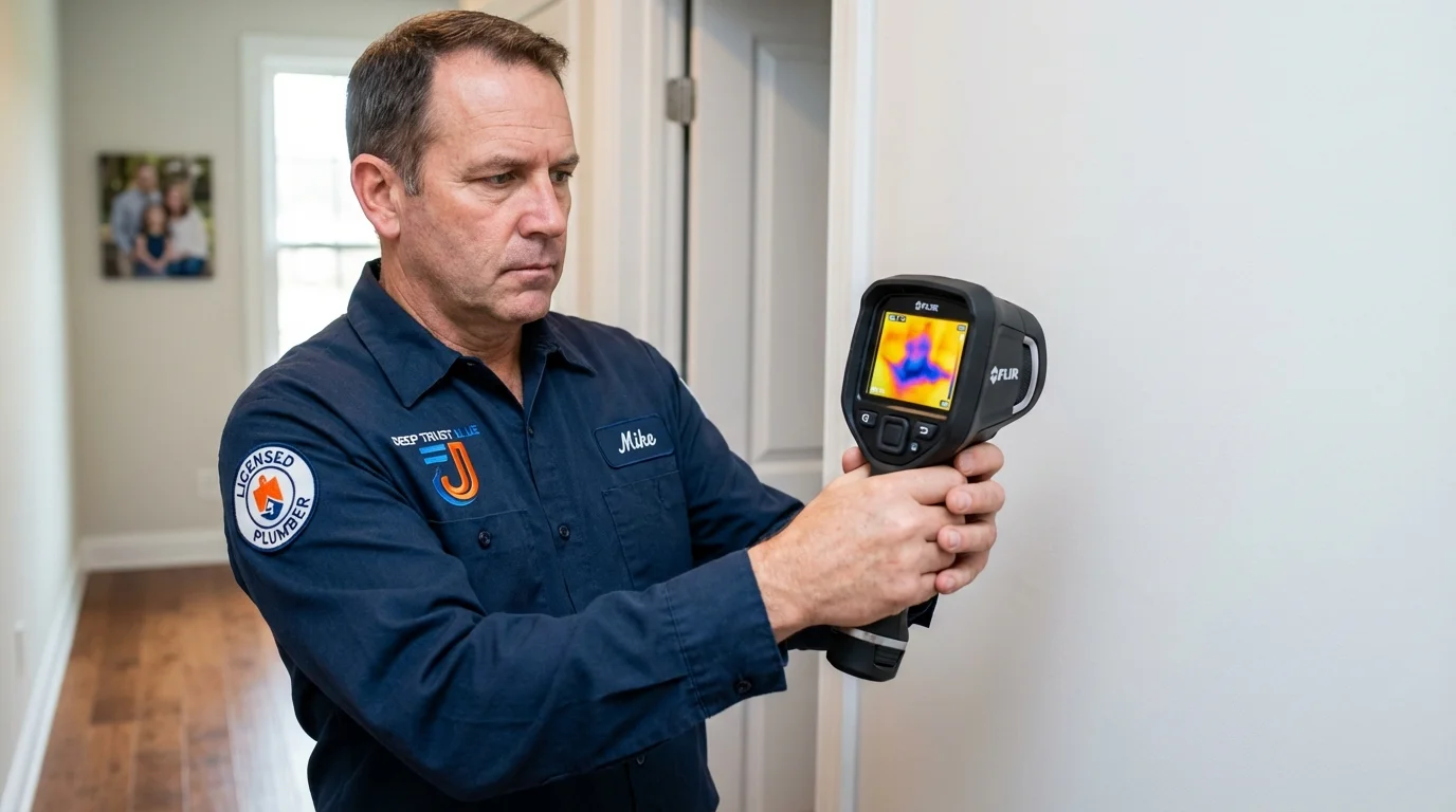 Thermal imaging leak detection by Johns Plumbing LLC in Long Island City